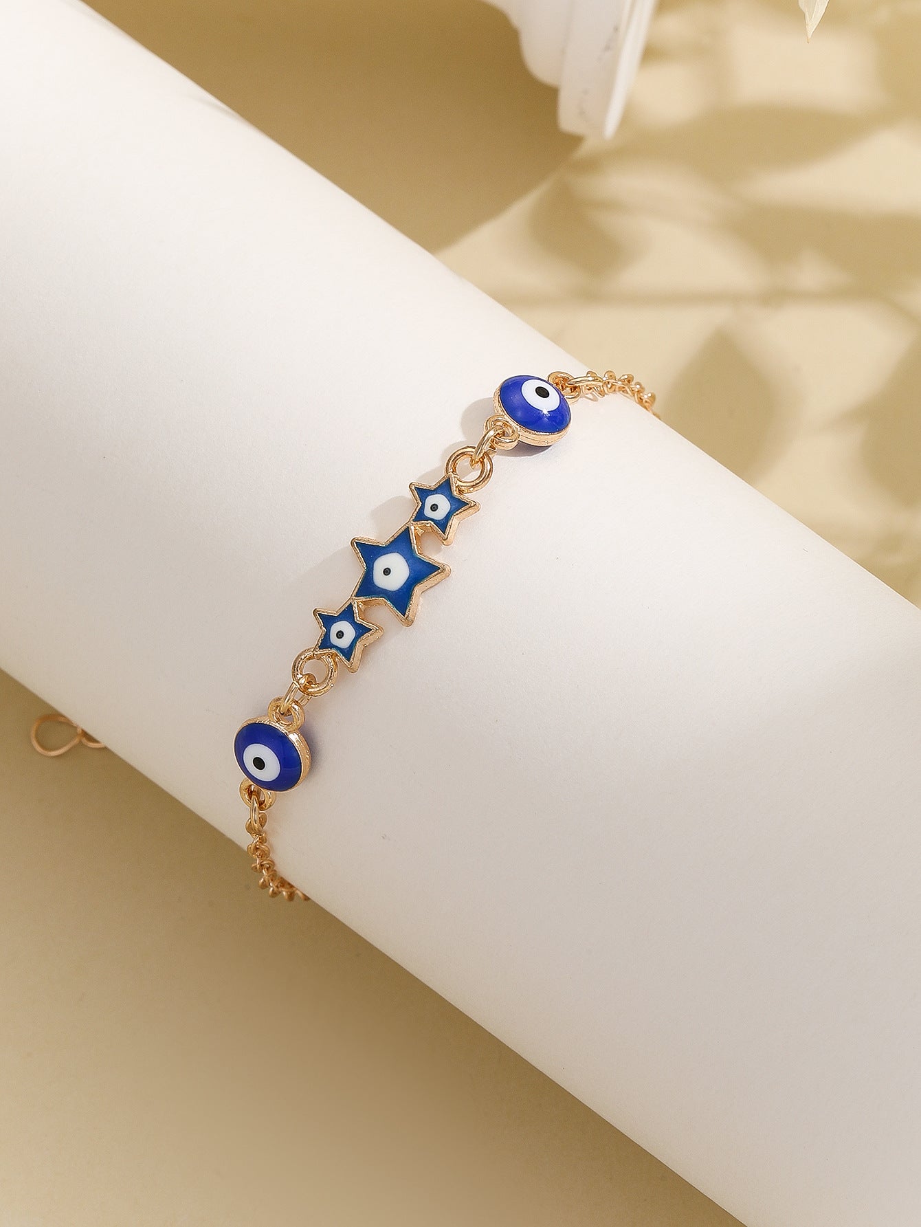 evil eye heart bracelet with diamonds for women | stylish chain bracelet - star8s