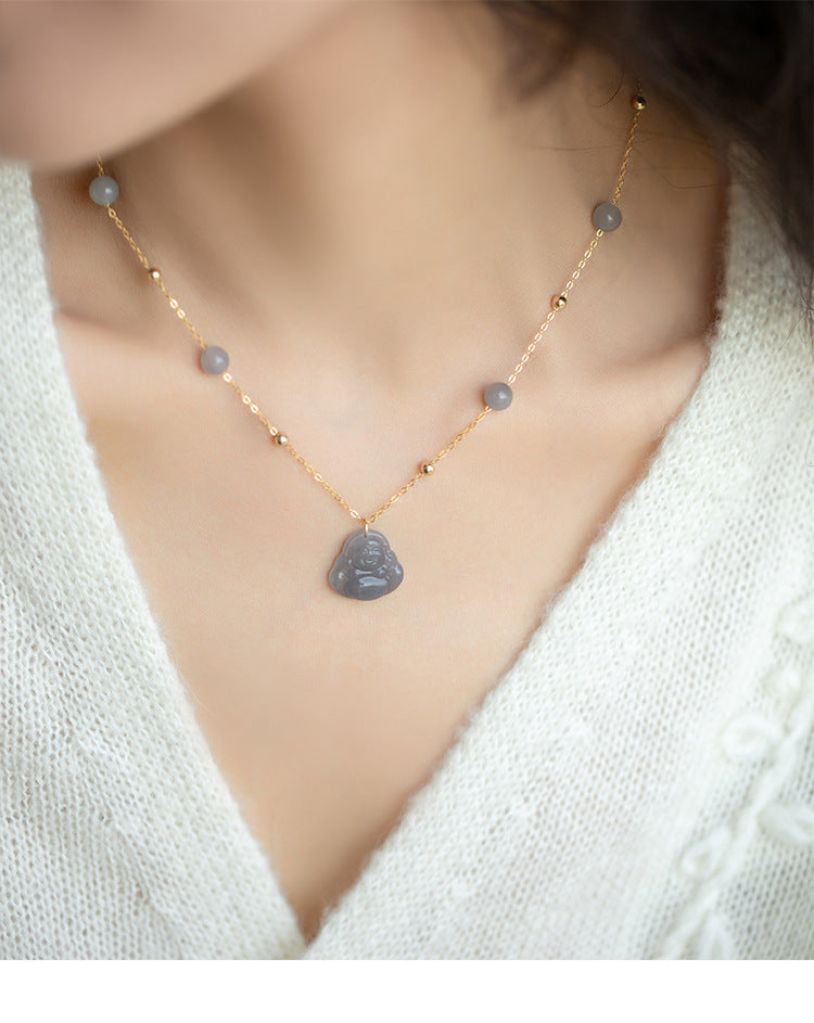 Buddha Necklace Jade - Heitian Laughing Buddha Jewelry | STAR8S