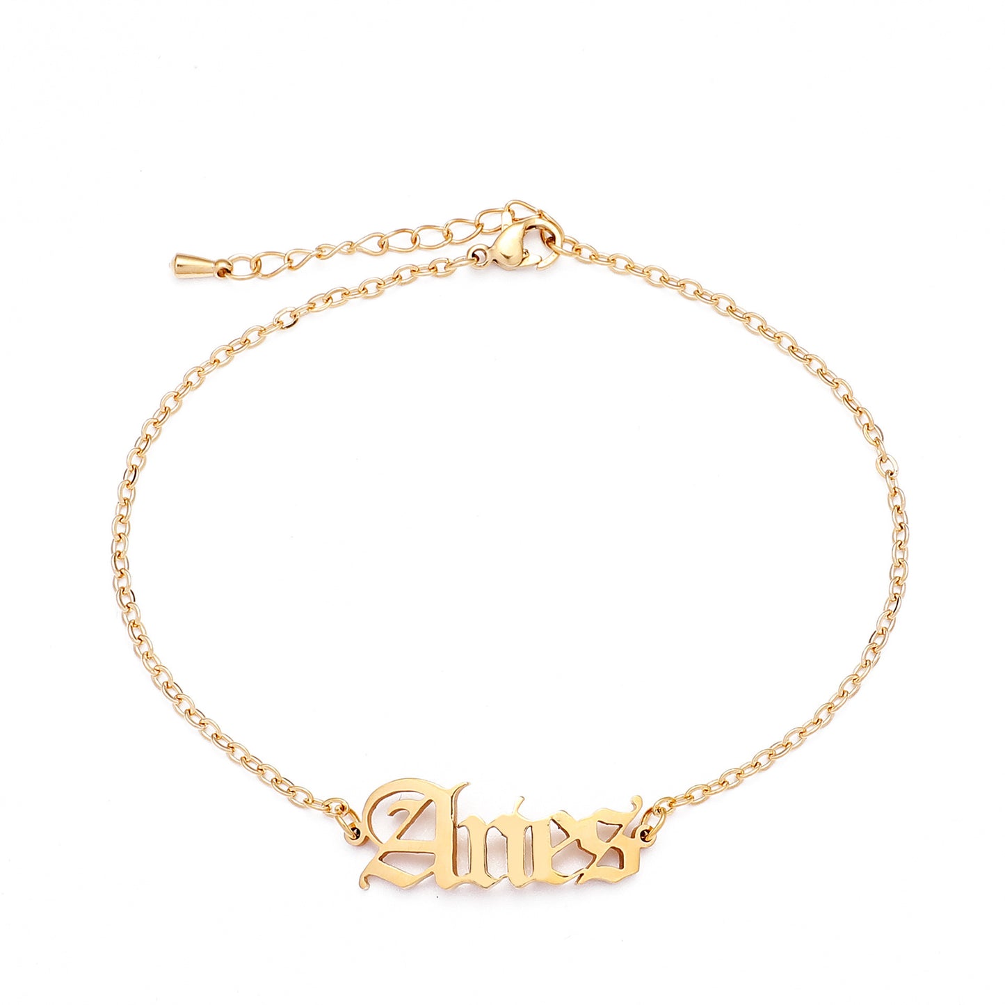 zodiac signs bracelet - titanium steel gothic beach style personalized bracelets for men & women - star8s