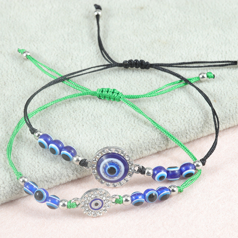 Blue Evil Eye Bracelet – Handcrafted Protective Bracelet with Nazar & Lucky Charm - STAR8S
