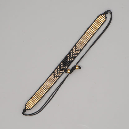 Colorful Heart Boho Friendship Bracelets — Handmade Woven Seed Bead Bracelet, Adjustable, Gift-Ready