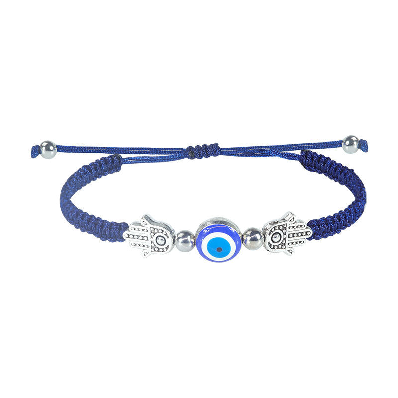 evil eye bracelet - handcrafted adjustable red string bracelet with hamsa & nazar protection charm for women - star8s