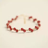 Jade Bracelet with Cinnabar & Red String | Handcrafted Women's Good Luck Bracelet
