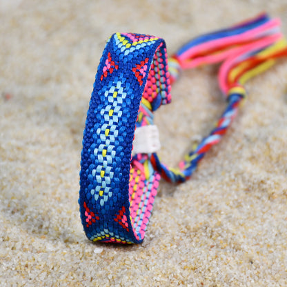 Nepal Boho Woven Friendship Bracelet – Colorful Tassel Handmade Women’s Bracelet