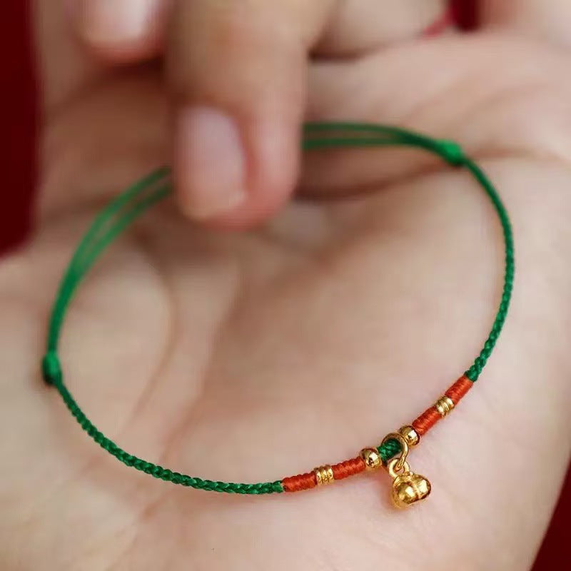 persimmon ruyi hand rope adjustable thin hand-woven bracelet simple niche gift for girlfriend