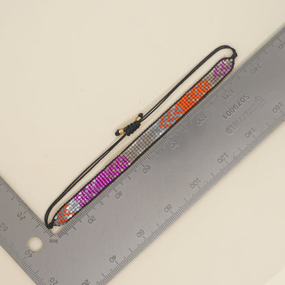 Colorful Heart Boho Friendship Bracelets — Handmade Woven Seed Bead Bracelet, Adjustable, Gift-Ready