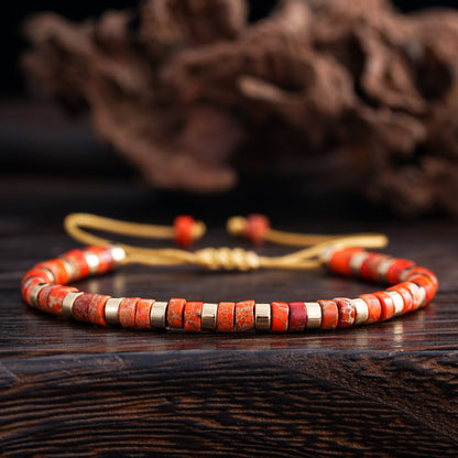 Adjustable Men's Bracelet - Natural Stone 4mm Beads with Turquoise & Tiger's Eye | Stylish & Durable Handmade Friendship Bracelets