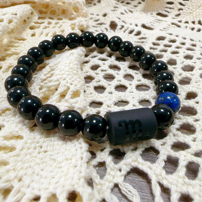 Zodiac Signs Bracelet - Elastic Tiger Eye & Agate Beaded Bracelet for Men & Women - STAR8S
