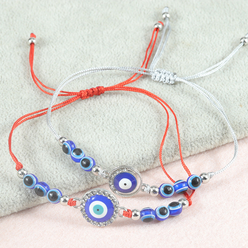 Blue Evil Eye Bracelet – Handcrafted Protective Bracelet with Nazar & Lucky Charm - STAR8S