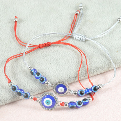Blue Evil Eye Bracelet – Handcrafted Protective Bracelet with Nazar & Lucky Charm - STAR8S