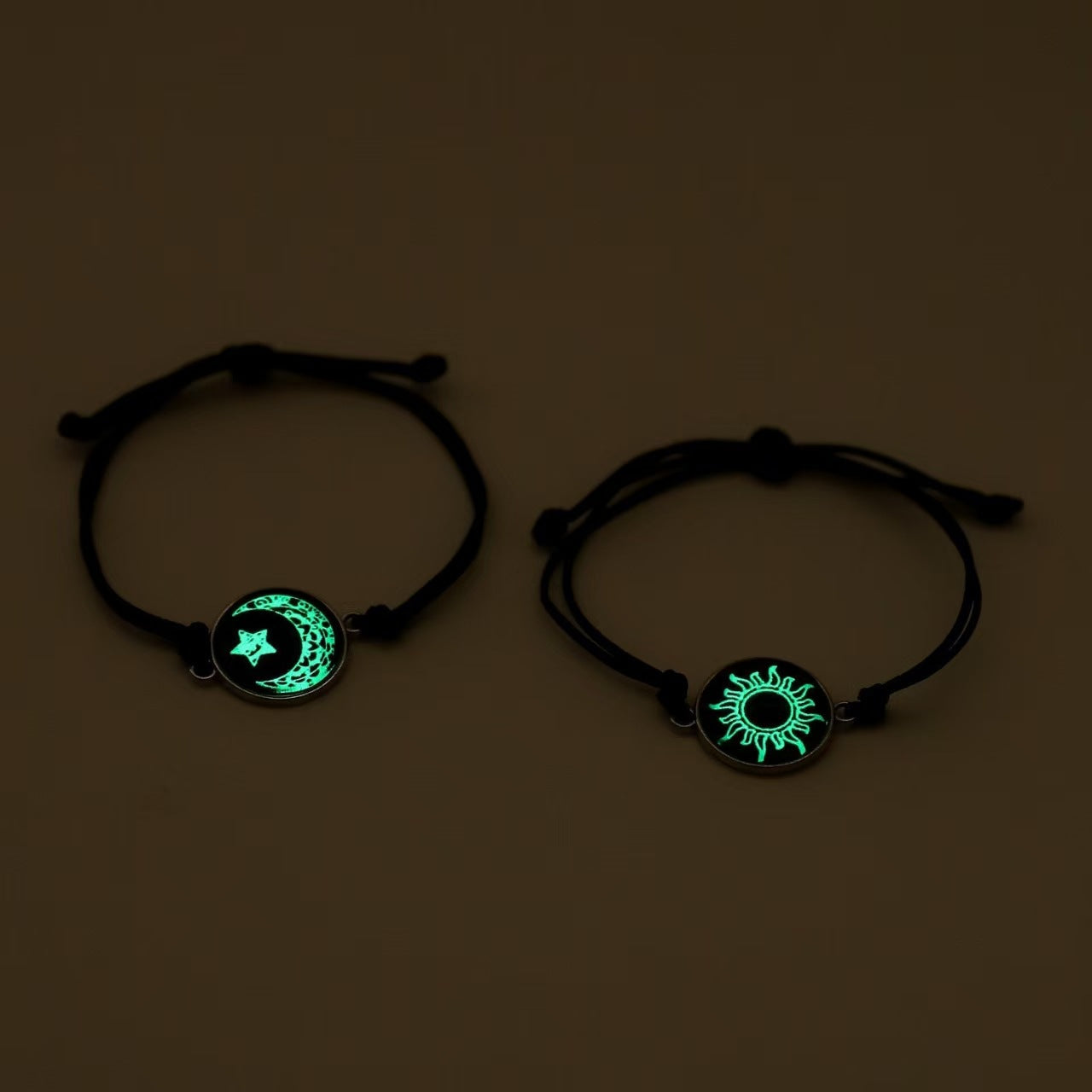 luminous couple bracelets - fashion yin-yang handcrafted corded bracelets, perfect valentine’s day gift - star8s