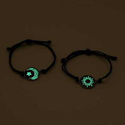 Luminous Couple Bracelets - Fashion Yin-Yang Handcrafted Corded Bracelets, Perfect Valentine’s Day Gift - STAR8S