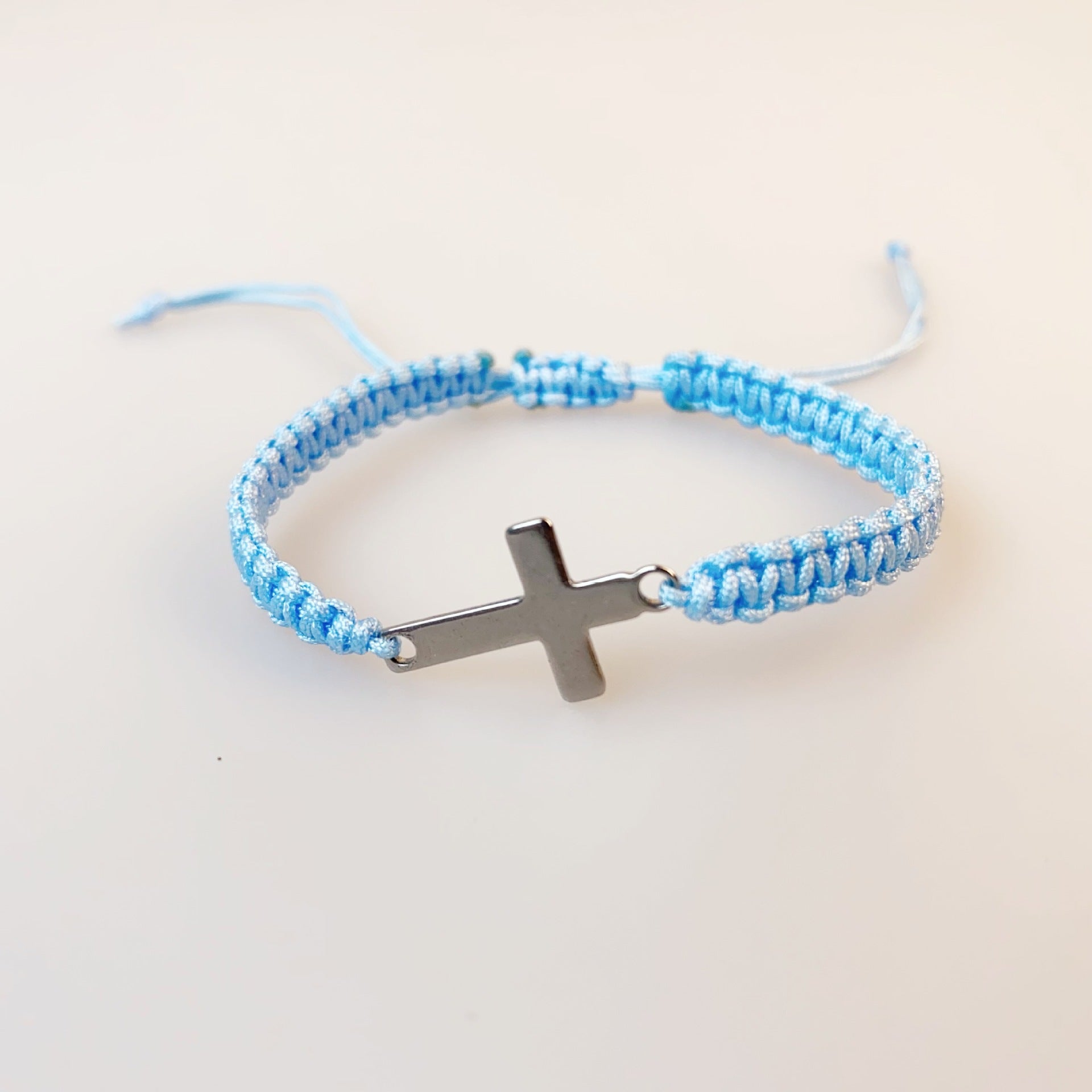 Stainless Steel Cross Hand-Woven Bracelet | Unisex Simple Couple Gift | Colored Friendship Bracelet - STAR8S