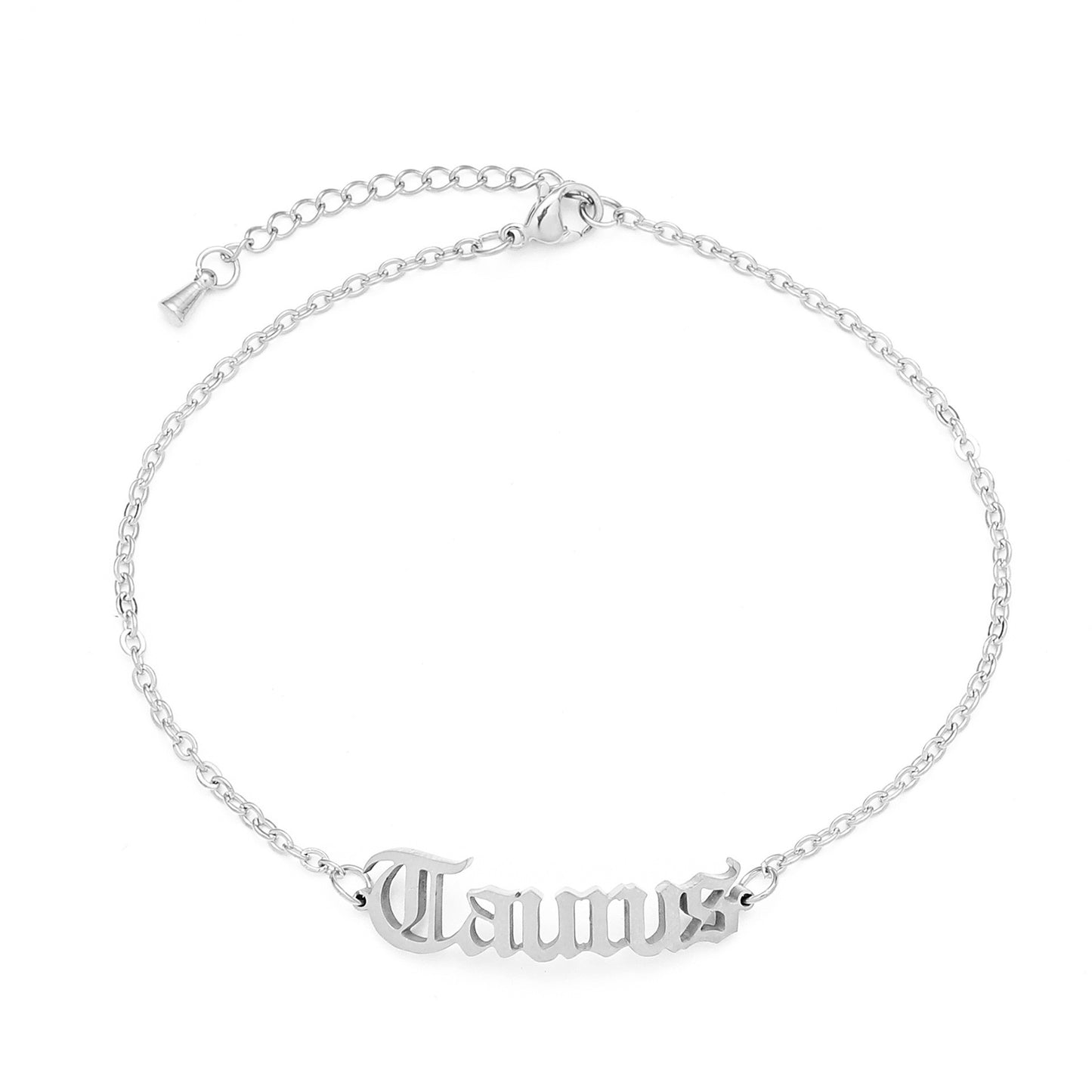 zodiac signs bracelet - titanium steel gothic beach style personalized bracelets for men & women - star8s