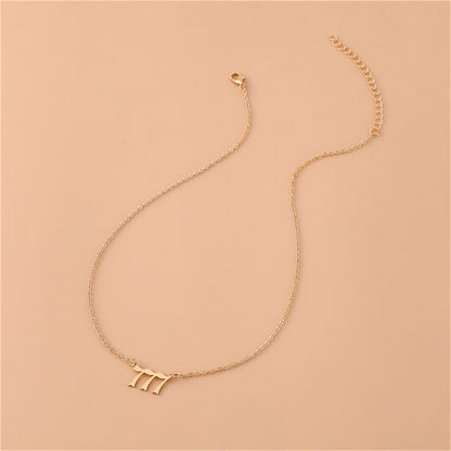 777 Angel Number Necklace for Women Men Stainless Steel Lucky Number Pendant Necklace Minimalist Spiritual Jewelry Manifestation Gift Aesthetic Choker Chain