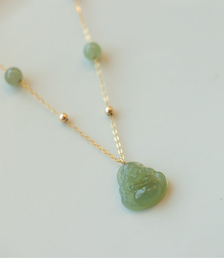 Buddha Necklace Jade - Heitian Laughing Buddha Jewelry | STAR8S