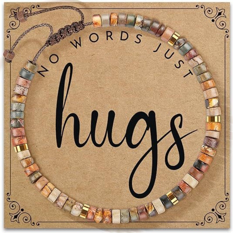 handwoven bracelet for women – high-end, stylish natural stone wristband – adjustable, outdoor, sports & fashion accessory