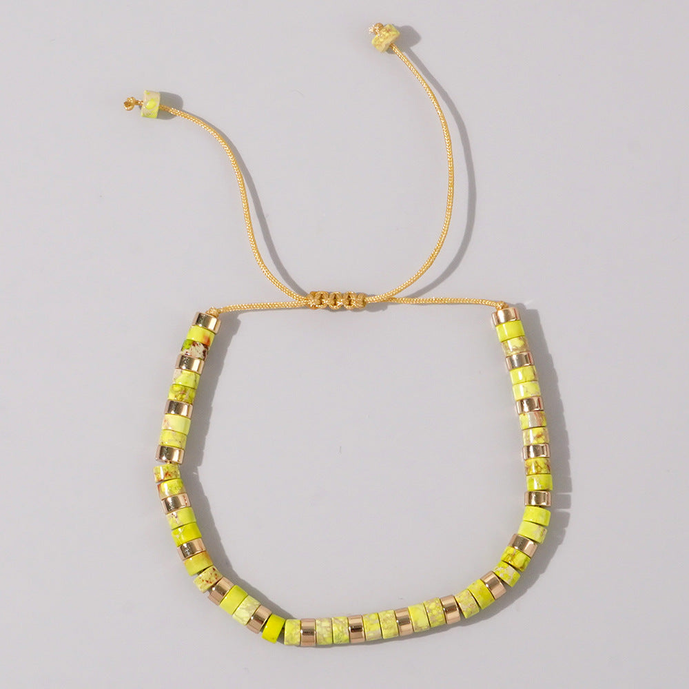 adjustable men's bracelet - natural stone 4mm beads with turquoise & tiger's eye | stylish & durable handmade friendship bracelets