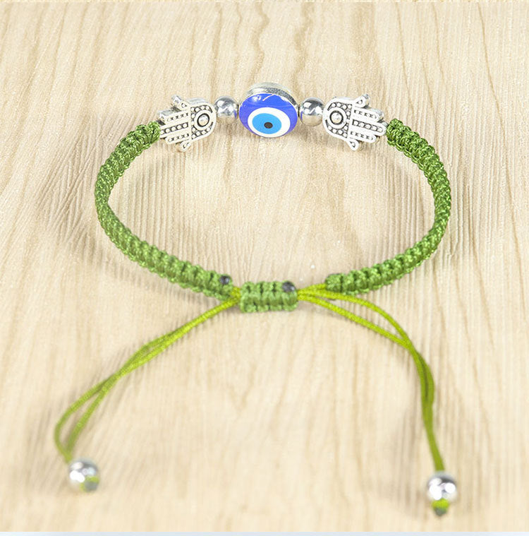 Evil Eye Bracelet - Handcrafted Adjustable Red String Bracelet with Hamsa & Nazar Protection Charm for Women - STAR8S