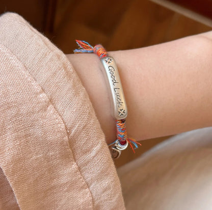 Handmade Red String Bracelet for Women Good Luck Kabbalah Protection Amulet Neo-Chinese Style Braided Cord Charm Bracelet Adjustable Friendship Jewelry Gift