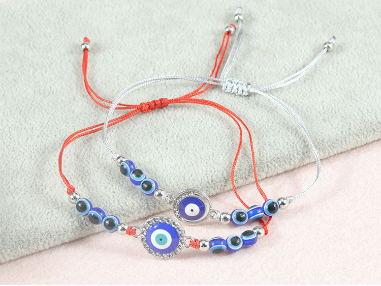 Blue Evil Eye Bracelet – Handcrafted Protective Bracelet with Nazar & Lucky Charm - STAR8S