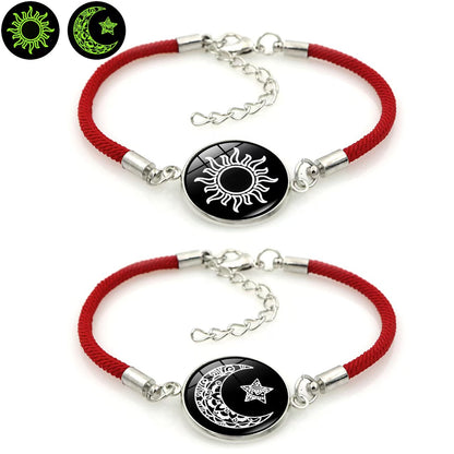 Luminous Couple Bracelets - Fashion Yin-Yang Handcrafted Corded Bracelets, Perfect Valentine’s Day Gift - STAR8S