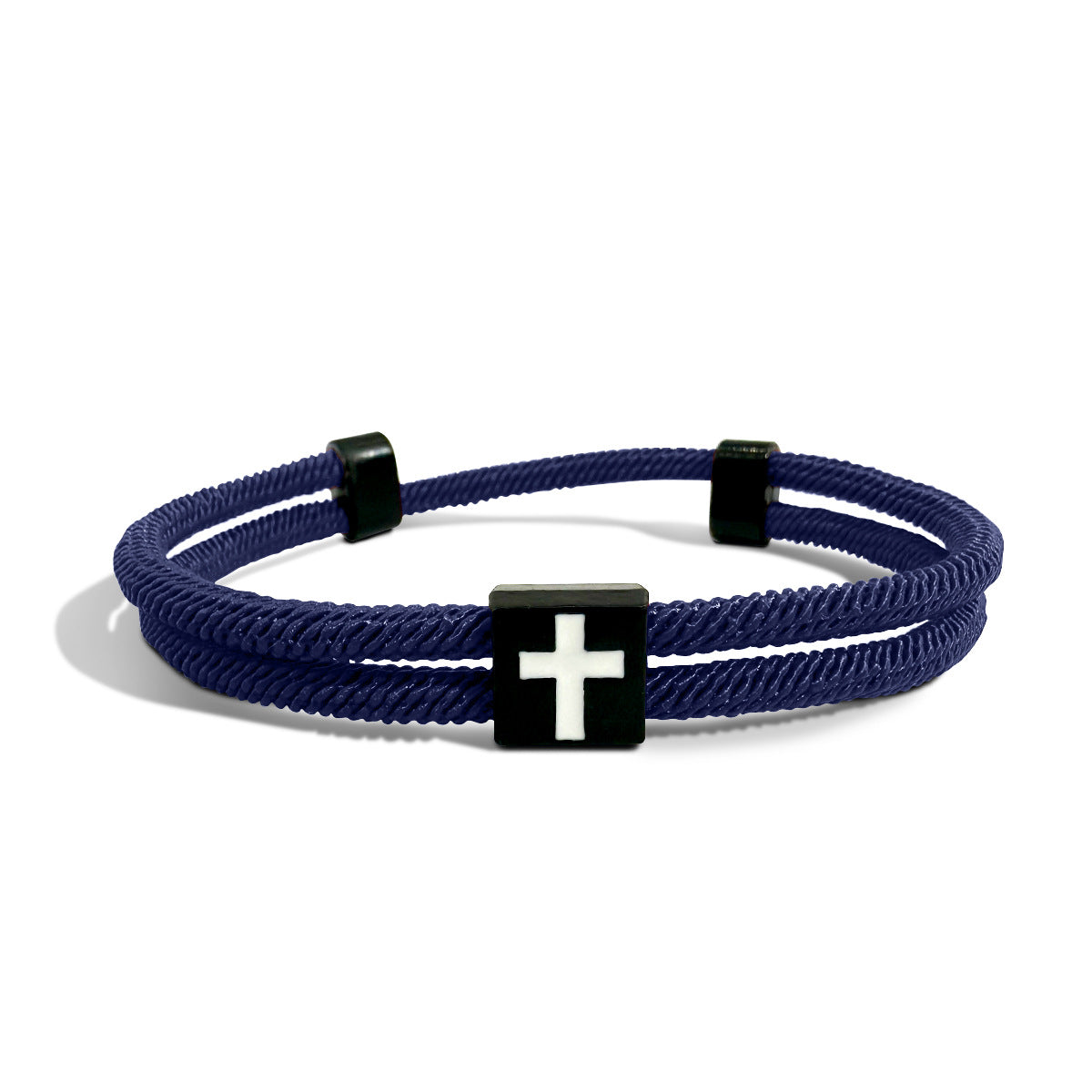 New Milan Rope Braided Bracelet with Cross - Minimalist Adjustable Unisex Bracelet for Couples - STAR8S