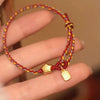 Star Bracelet for Women | Woven Red Cord Bracelet | Vintage Chinese New Year Gift