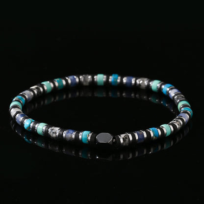 Boho Cylindrical Men Bracelet – Fashionable Retro & Versatile Beaded Wristband - STAR8S