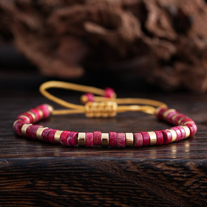 Adjustable Men's Bracelet - Natural Stone 4mm Beads with Turquoise & Tiger's Eye | Stylish & Durable Handmade Friendship Bracelets