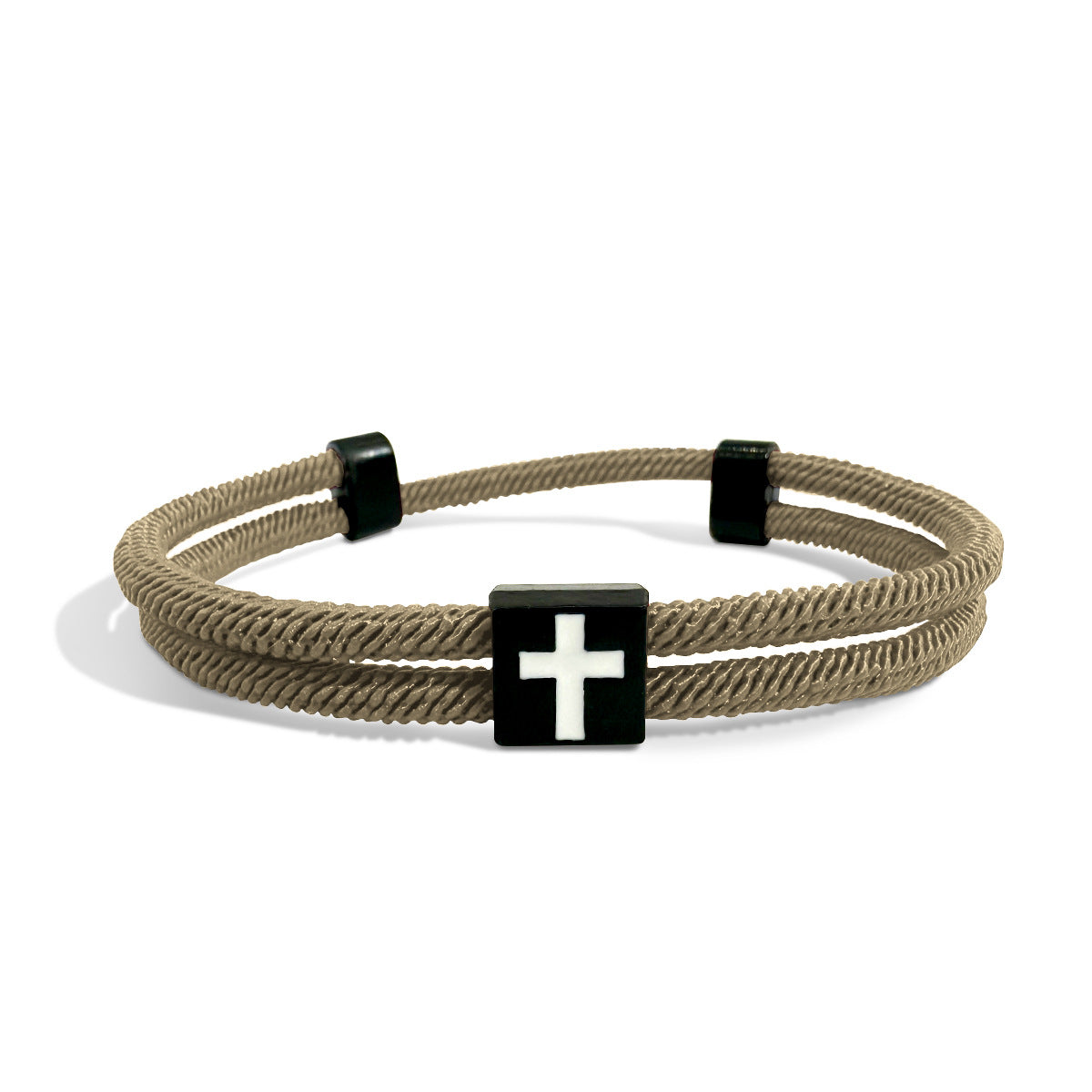 New Milan Rope Braided Bracelet with Cross - Minimalist Adjustable Unisex Bracelet for Couples - STAR8S