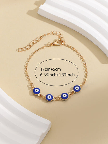Evil Eye Heart Bracelet with Diamonds for Women | Stylish Chain Bracelet - STAR8S
