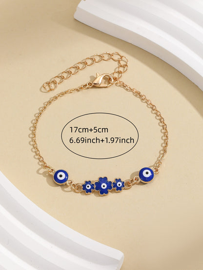 Evil Eye Heart Bracelet with Diamonds for Women | Stylish Chain Bracelet - STAR8S