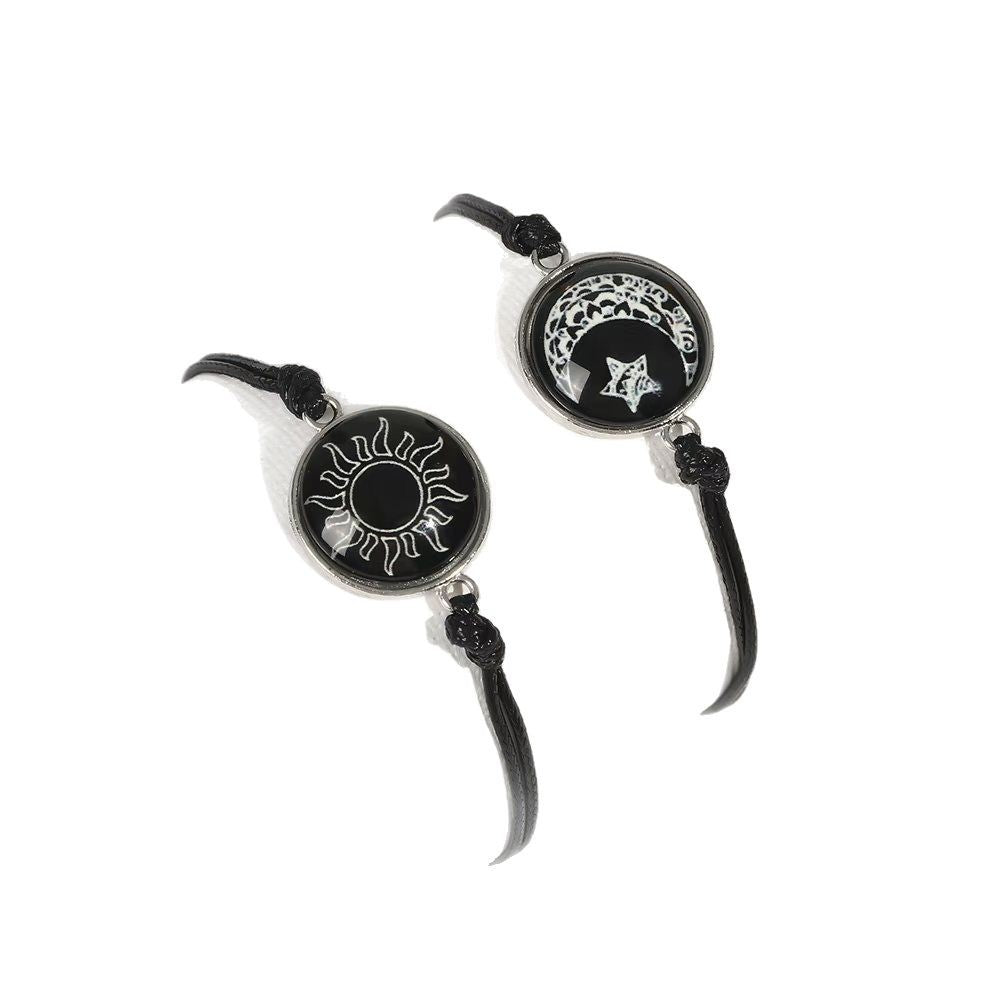 Luminous Couple Bracelets - Fashion Yin-Yang Handcrafted Corded Bracelets, Perfect Valentine’s Day Gift - STAR8S