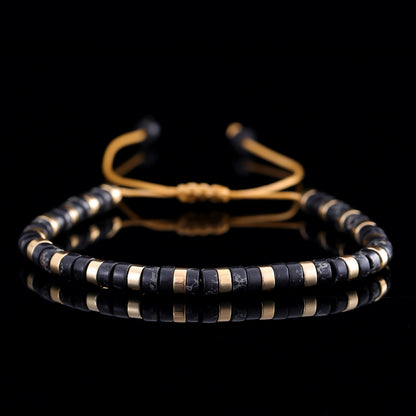 Adjustable Men's Bracelet - Natural Stone 4mm Beads with Turquoise & Tiger's Eye | Stylish & Durable Handmade Friendship Bracelets