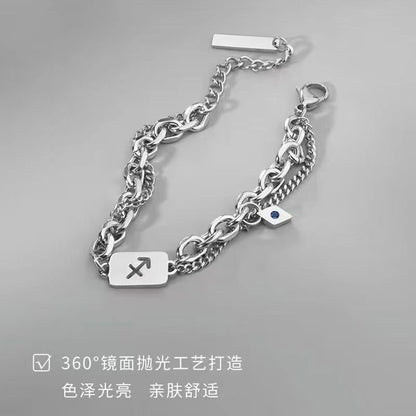 Zodiac Signs Bracelet - Luxury Titanium Steel Bracelet for Men & Women, Unique & Stylish Accessories - STAR8S