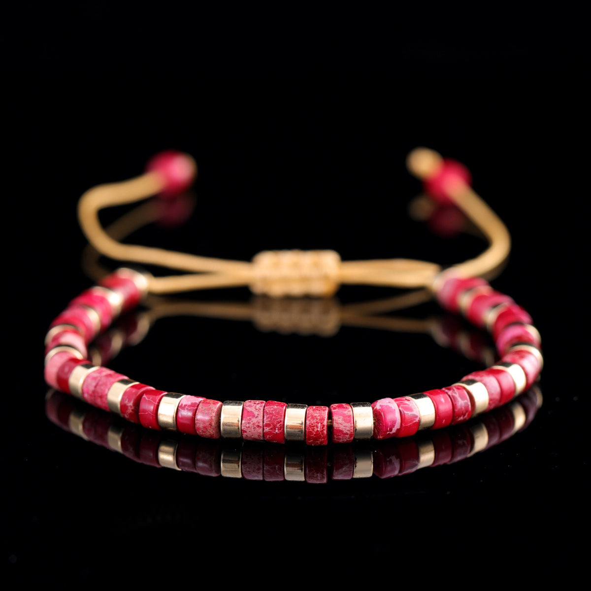 adjustable men's bracelet - natural stone 4mm beads with turquoise & tiger's eye | stylish & durable handmade friendship bracelets