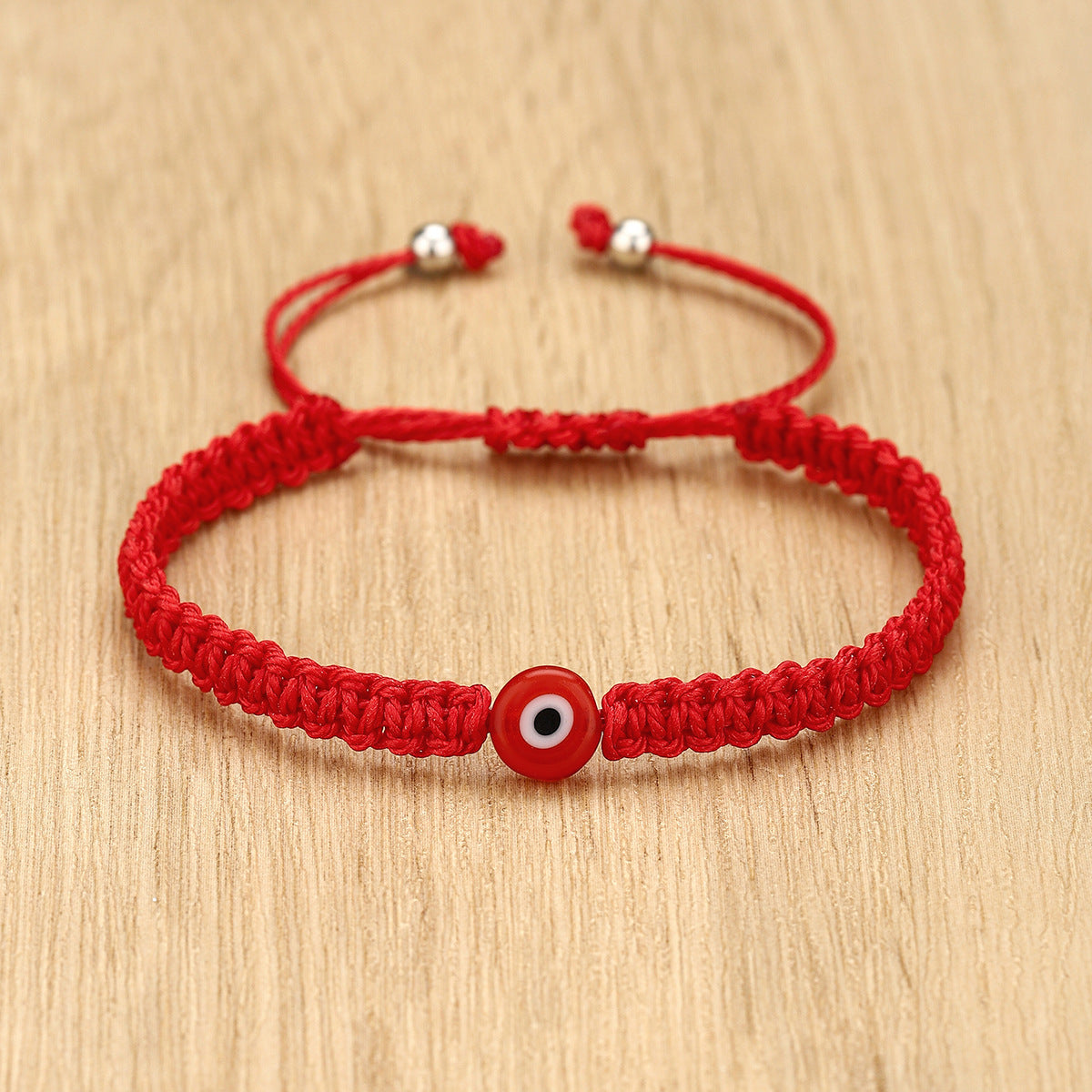 evil eye braided bracelet - handmade colorful red cord bracelet for men & women - protection amulet jewelry - star8s