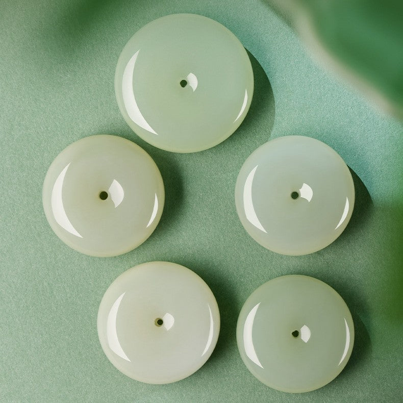 Natural Hetian Jade Ping An Pendant Necklace – Unisex Jade Jewelry - STAR8S