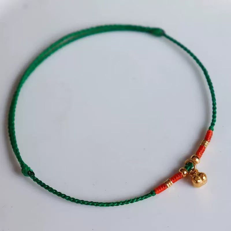 persimmon ruyi hand rope adjustable thin hand-woven bracelet simple niche gift for girlfriend