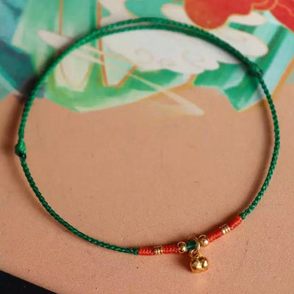 Persimmon Ruyi hand rope adjustable thin hand-woven bracelet simple niche gift for girlfriend