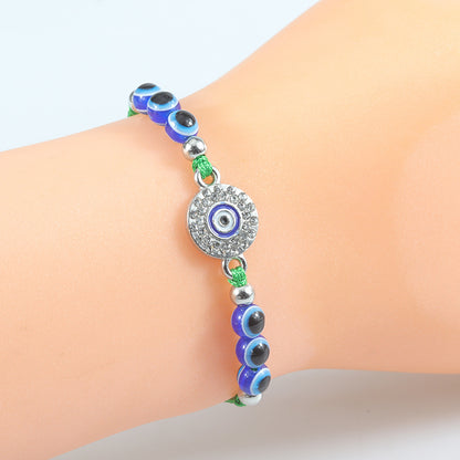 Blue Evil Eye Bracelet – Handcrafted Protective Bracelet with Nazar & Lucky Charm - STAR8S