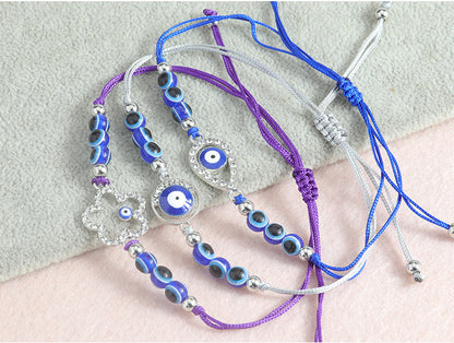 Blue Evil Eye Bracelet – Handcrafted Protective Bracelet with Nazar & Lucky Charm - STAR8S