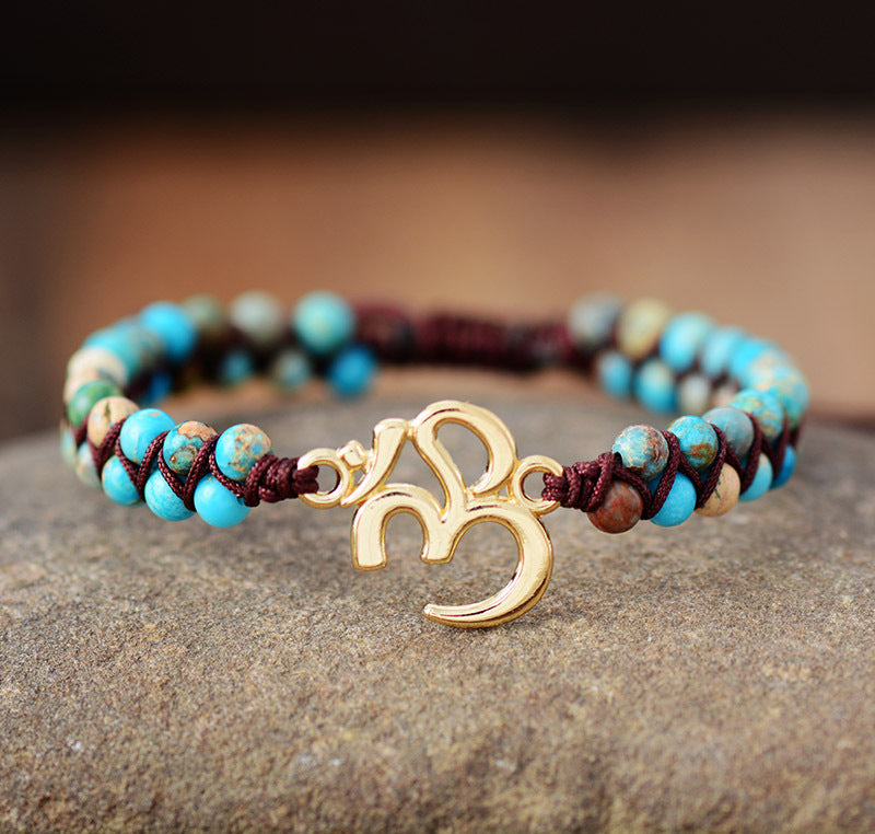 Tree of Life Braided Bracelet - Natural African Pine Stone Friendship Yoga Gift - STAR8S