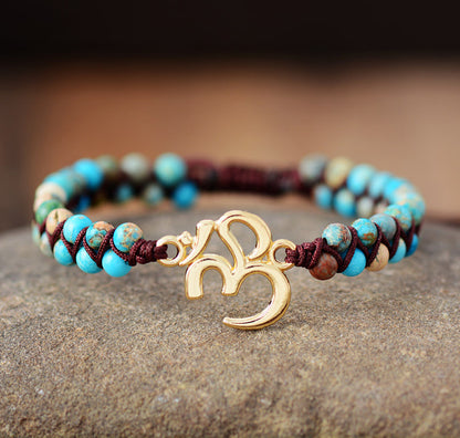 Tree of Life Braided Bracelet - Natural African Pine Stone Friendship Yoga Gift - STAR8S