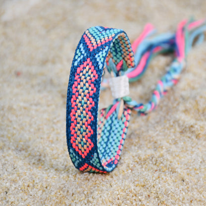 Nepal Boho Woven Friendship Bracelet – Colorful Tassel Handmade Women’s Bracelet