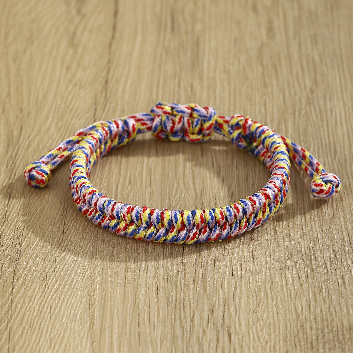 nepal-style boho adjustable cord bracelet – unisex woven wristband, colorful & stackable - star8s