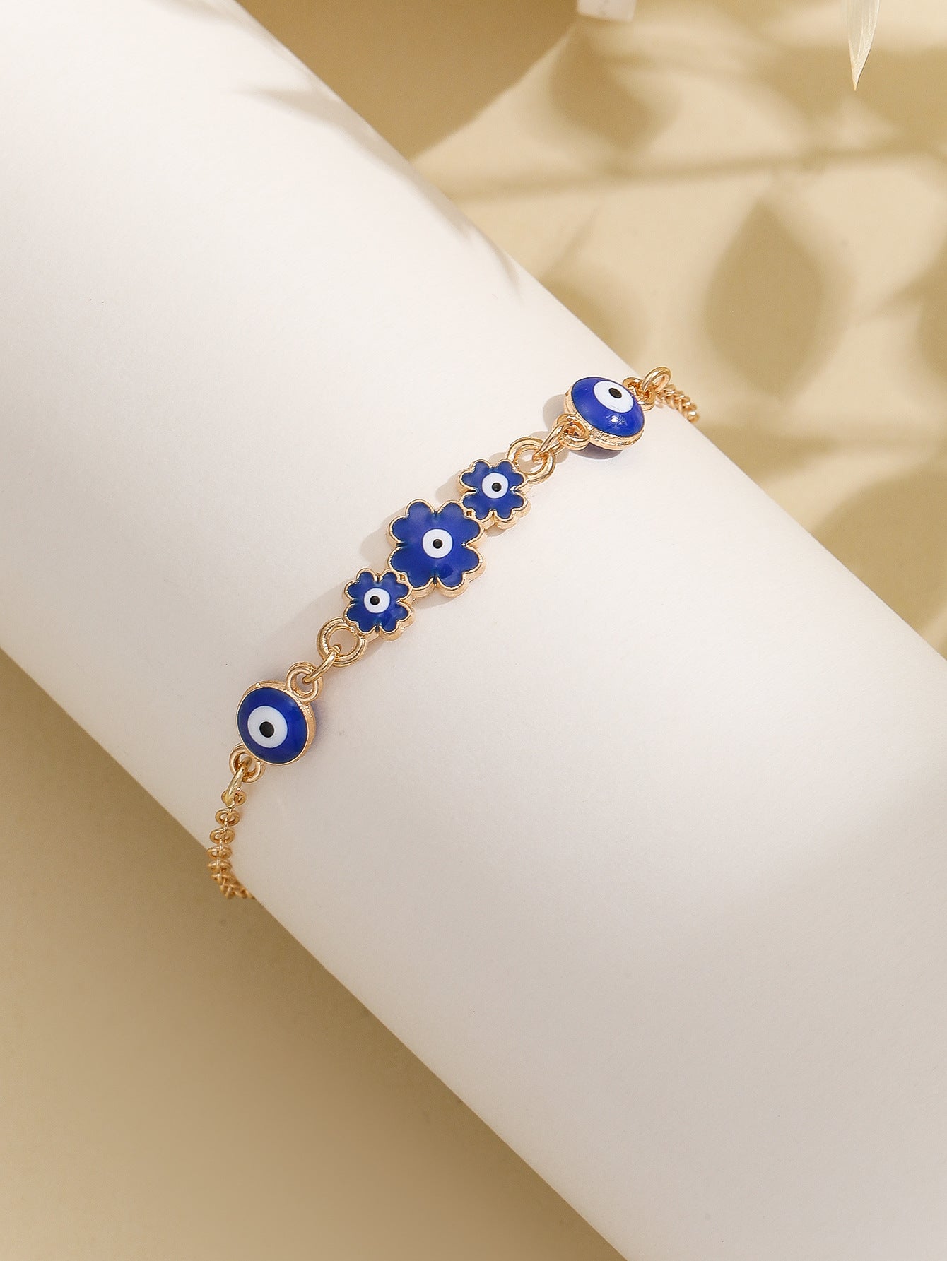 evil eye heart bracelet with diamonds for women | stylish chain bracelet - star8s