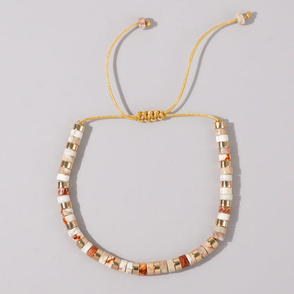 Adjustable Men's Bracelet - Natural Stone 4mm Beads with Turquoise & Tiger's Eye | Stylish & Durable Handmade Friendship Bracelets