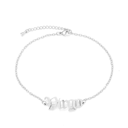 Zodiac Signs Bracelet - Titanium Steel Gothic Beach Style Personalized Bracelets for Men & Women - STAR8S